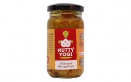 Nutty Yogi All Natural Mix Veg Pickle   Glass Jar  200 grams